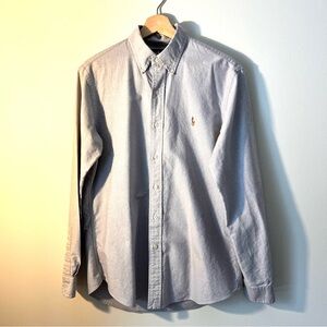 Ralph Lauren Shirt Men's Size M Gray Button-Down
